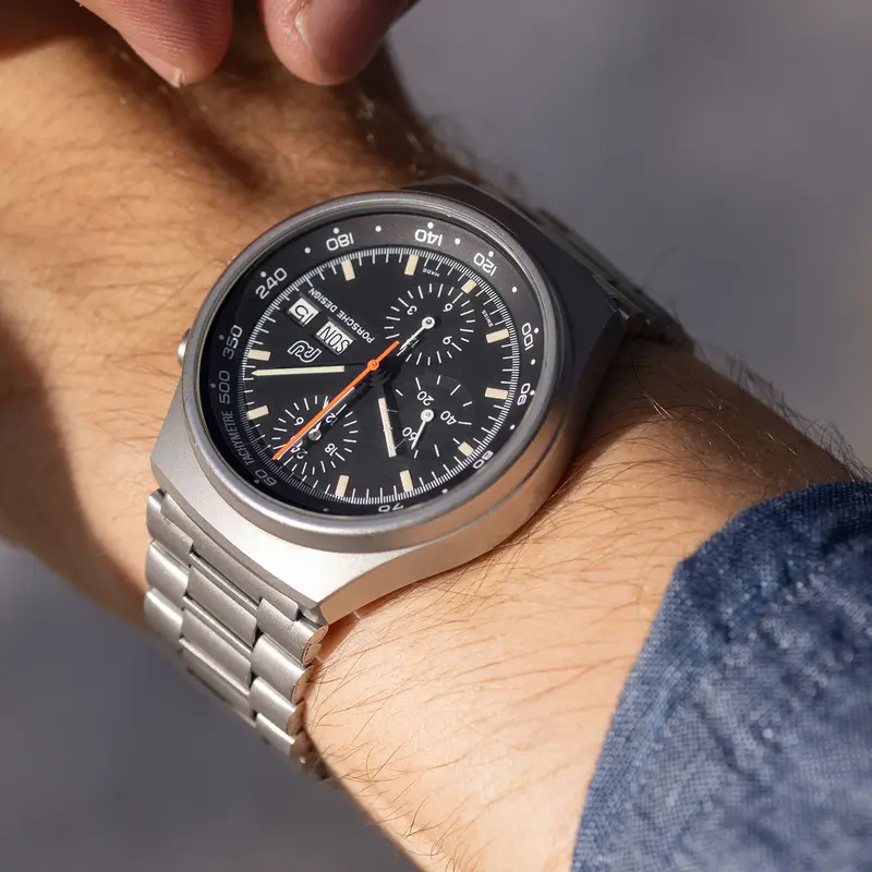 Porsche Design by Orfina Chronograph 1 ref. 7176D 'Lemania 5100" Sandblasted Grey