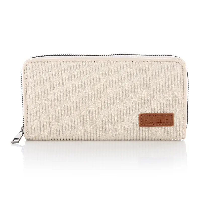 Portemonnee Corduroy beige 20x10cm
