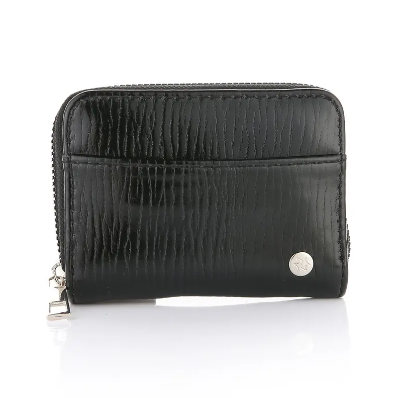 Portemonnee Glam zwart 12x9cm