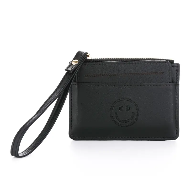 Portemonnee Happy Face black 12x9cm
