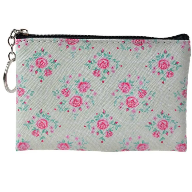 Portemonnee Rozen groen 10x15cm