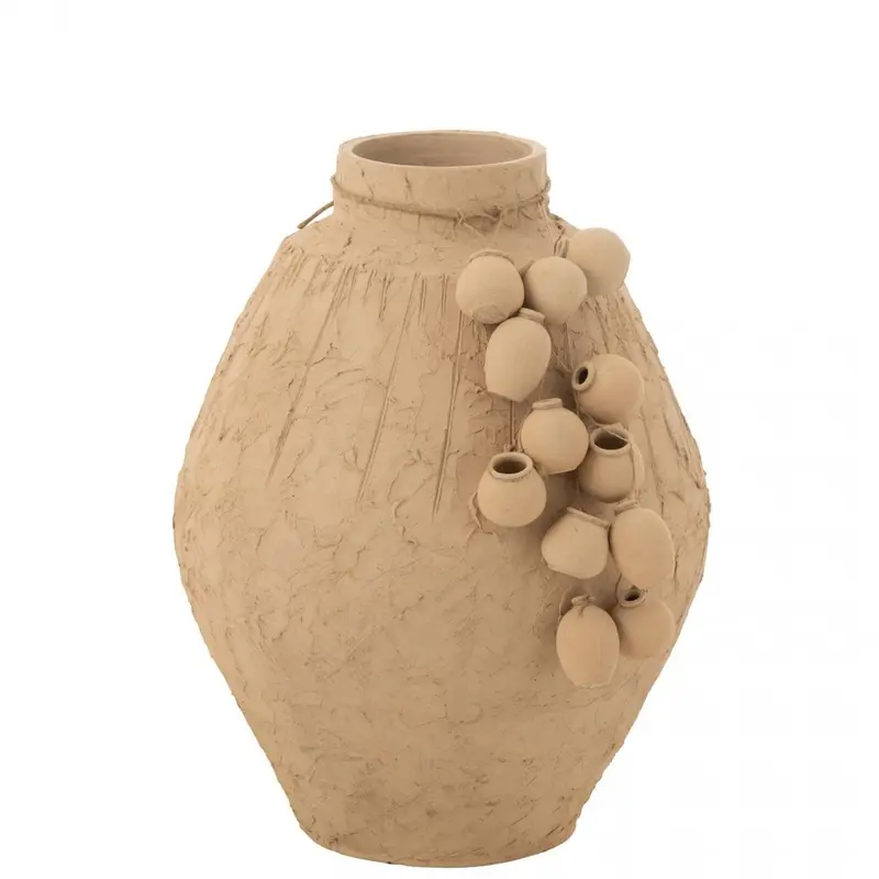 Pot + Hangpotjes Klei Naturel Large J-Line