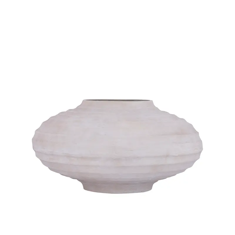 Pot Kody Beige Stone Wash casted alu ribbed pot L PTMD