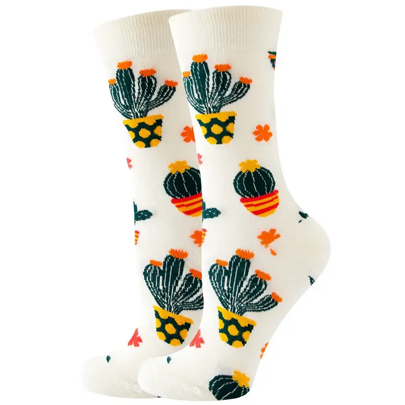 Potted Cactus Crew Socks