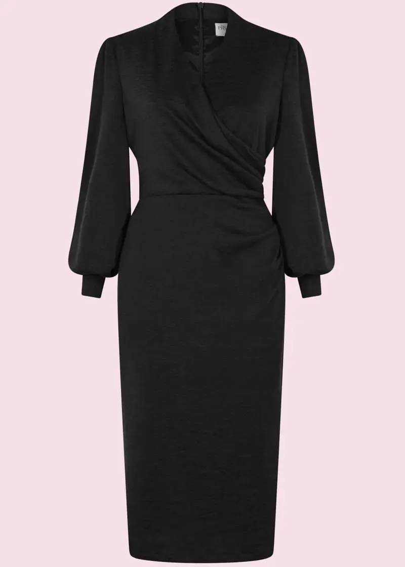 Pretty Dress Company Jenson 50s Pencil Dress Black