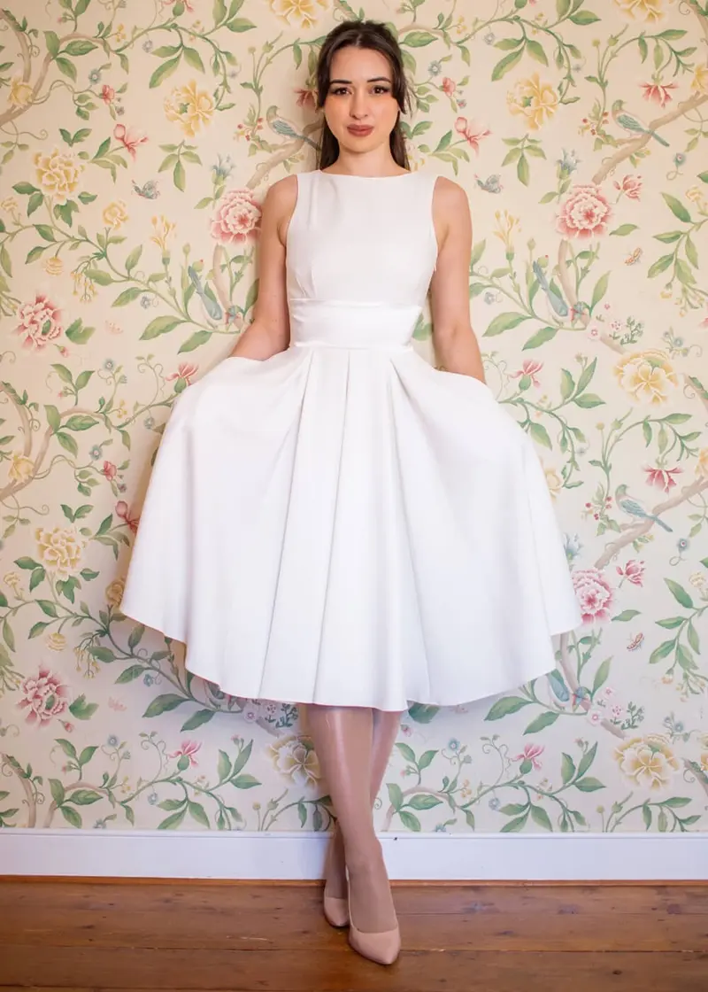 Pretty Dress Company Riviera 50's Swing Dress Ivory