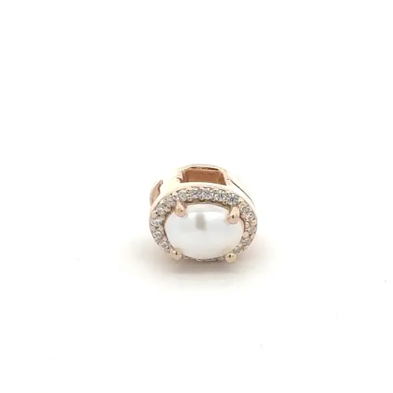 Pscallme charm click pearl goldplated