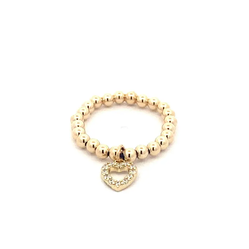 pscallme ring gold colored heart (kies goud/zilver)