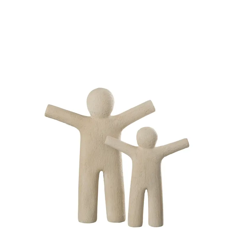 P'tit Maurice Polyresin Beige J-Line Bundel van 2
