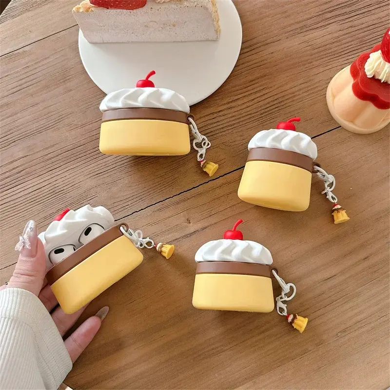 Pudding Charm AirPods Charger Case Cover