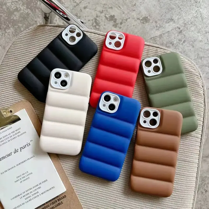 Puffer Coat Style iPhone Case