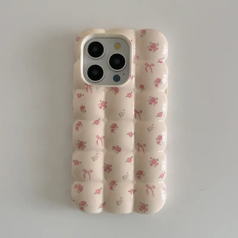 Puffy Floral iPhone Case