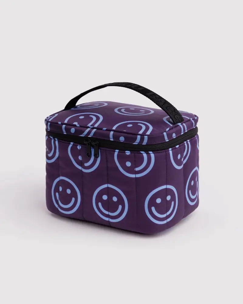 Puffy Lunch Bag - Indigo Happy