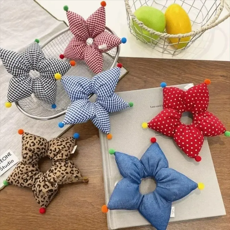 Puffy Star Shaped Scrunchie