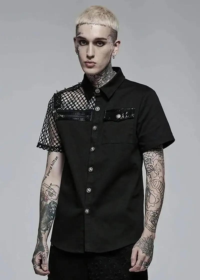 Punk Rave Men's Madness Shirt Black