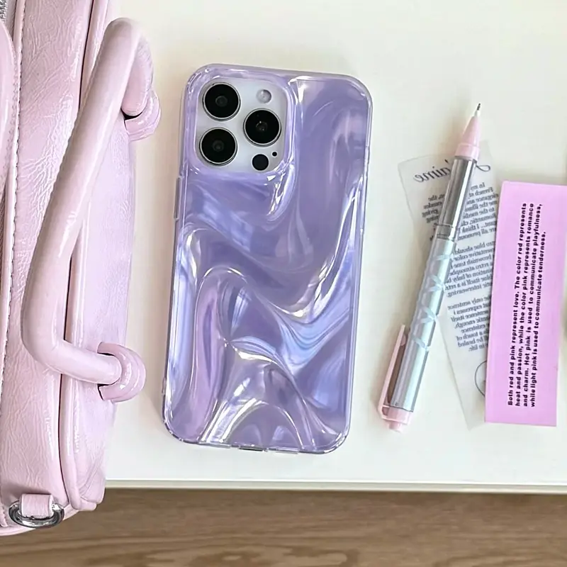 Purple Taro Swirl iPhone Case