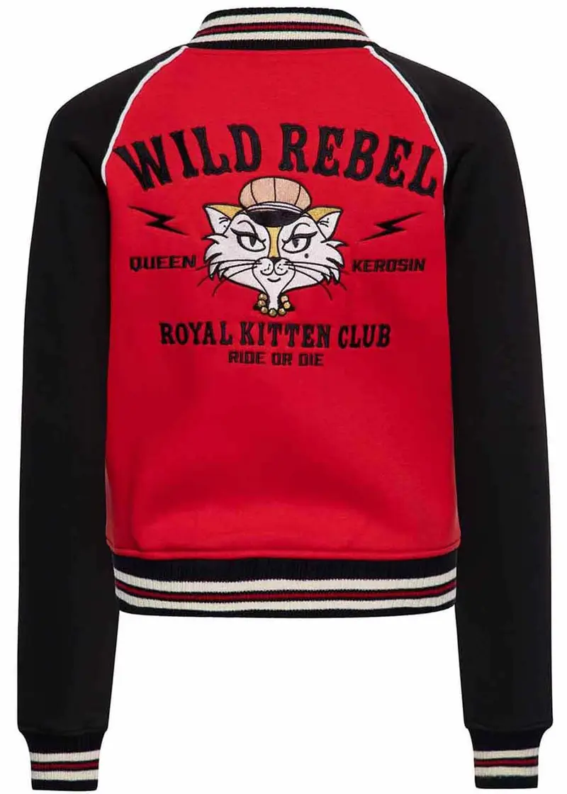 Queen Kerosin Wild Rebel Red College Jacket