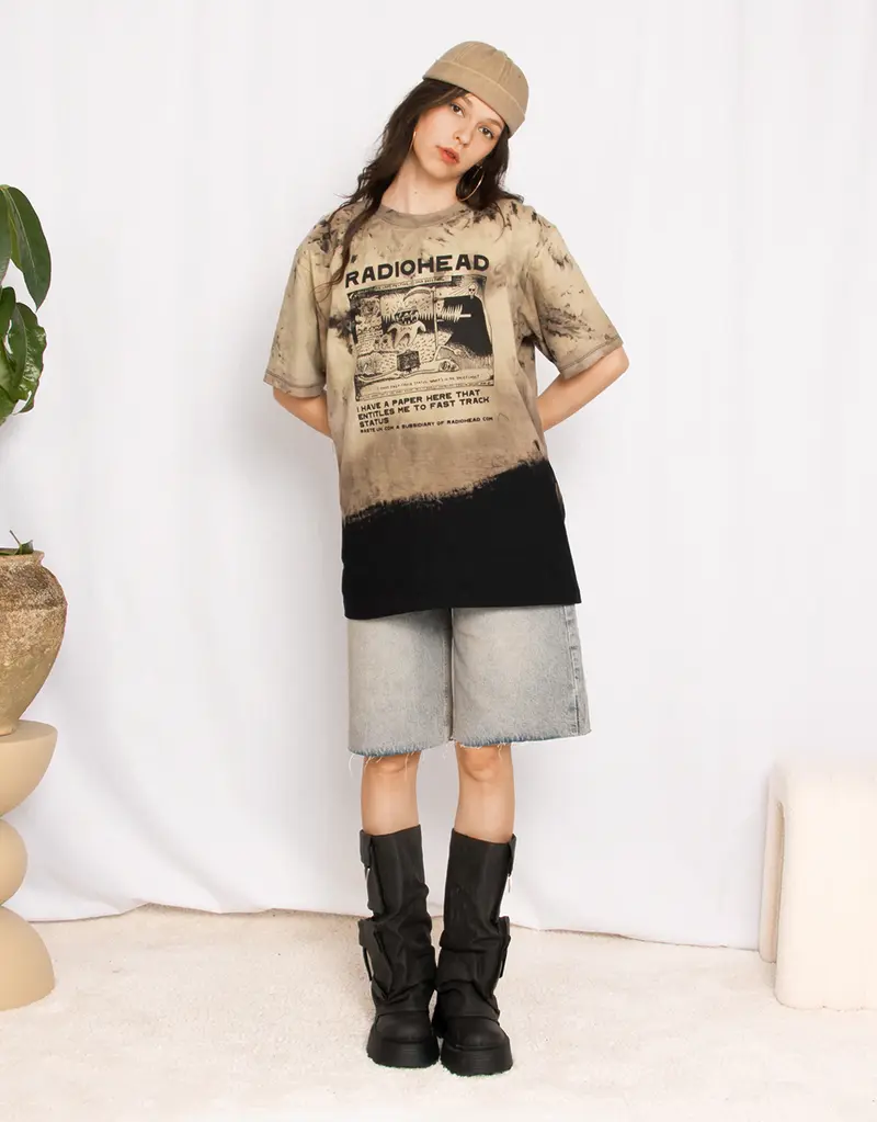 Radiohead faded graphic tee