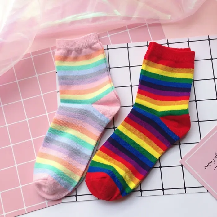 Rainbow Crew Socks (2 Colours)