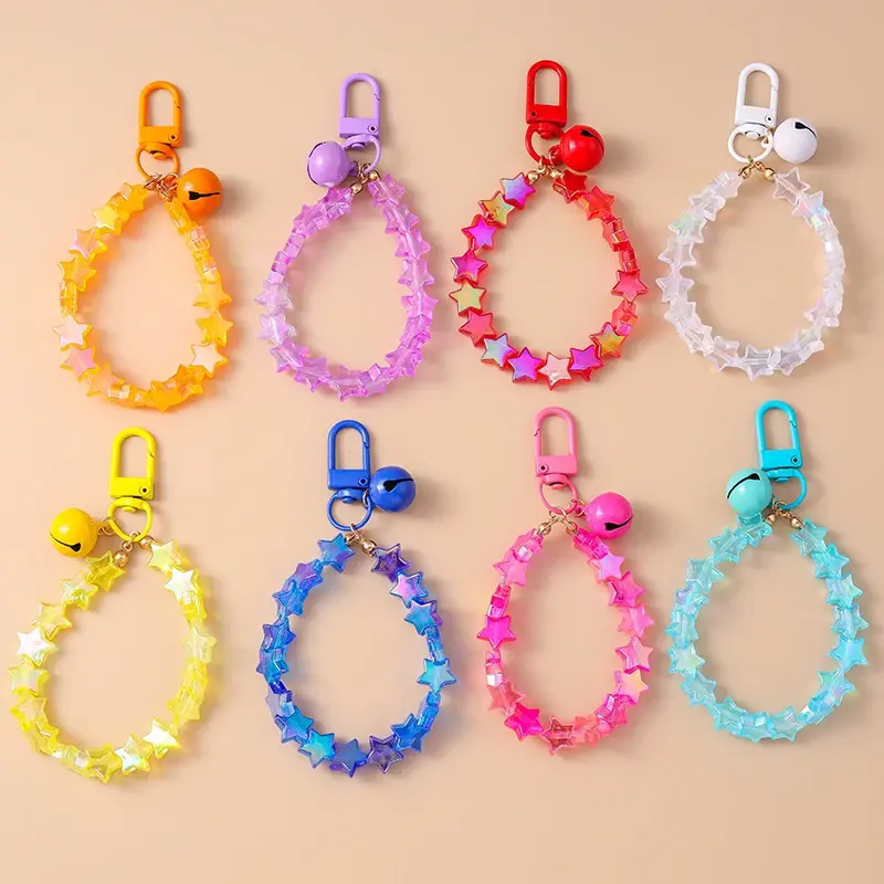 Rainbow Stars Wrist Strap (16 Colours)