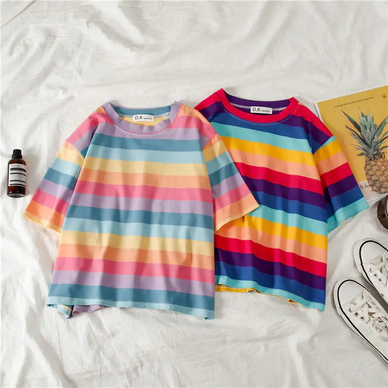 Rainbow Stripe Tee