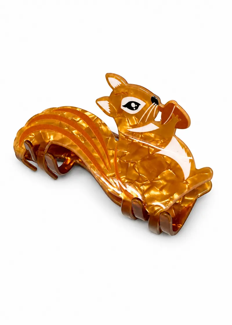 Rainbow Unicorn Birthday Surprise Squirrel Hair Clip