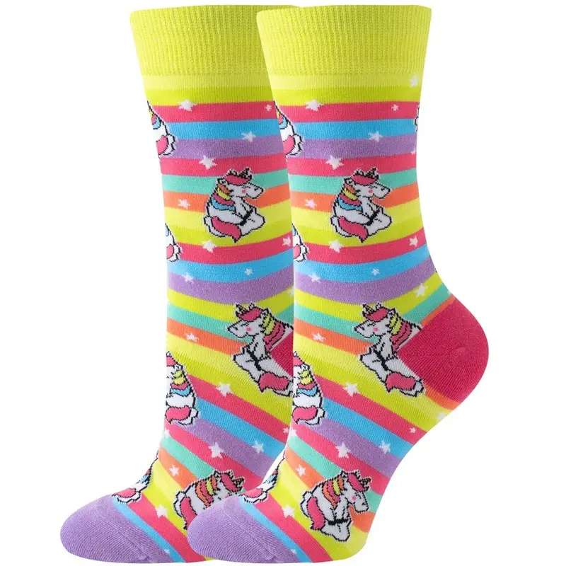 Rainbow Unicorn Crew Socks