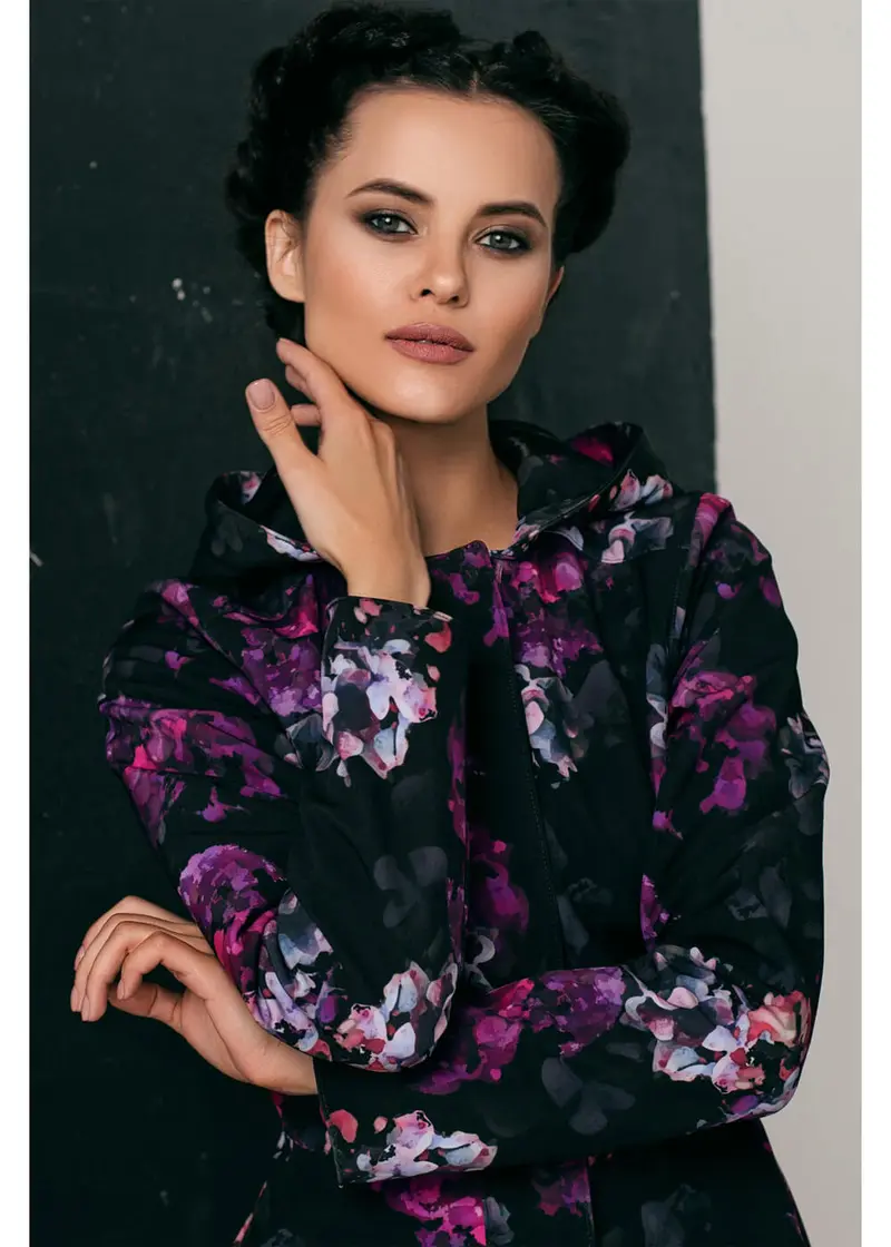 RainSisters Hortense 50s Swing Raincoat Black