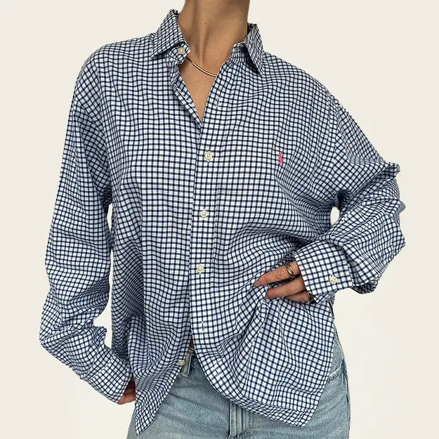 Ralph Lauren vintage oversized shirt met strepen