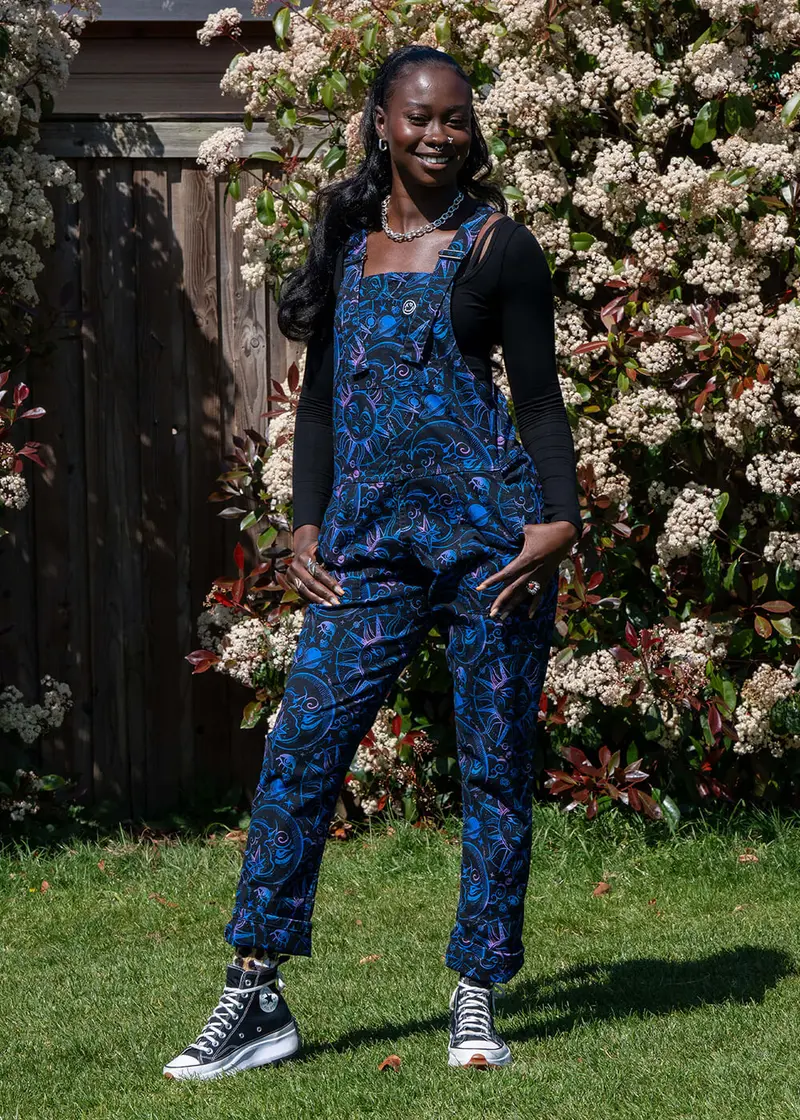 Rebel Romance Celestial Dreams Black Dungarees