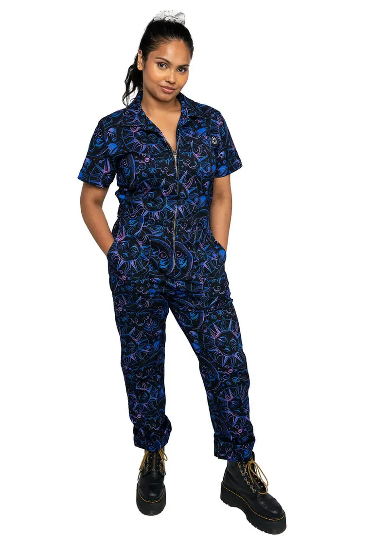 Rebel Romance Celestial Dreams Boilersuit Black