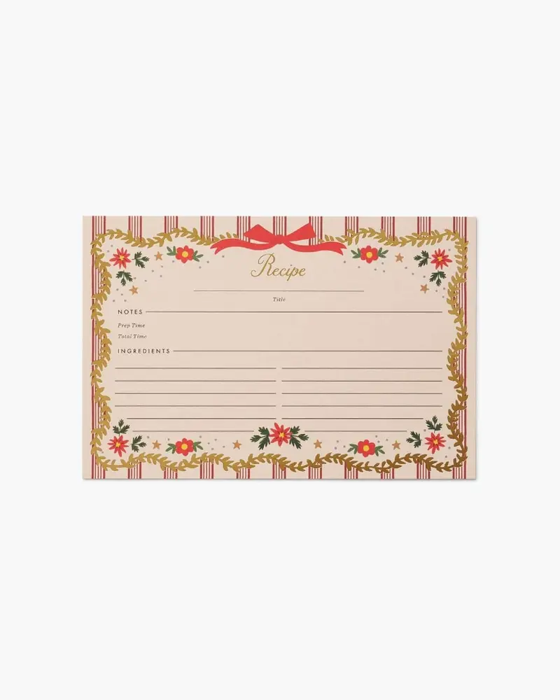 Recipe Cards - Holly Jolly [PRE ORDER]