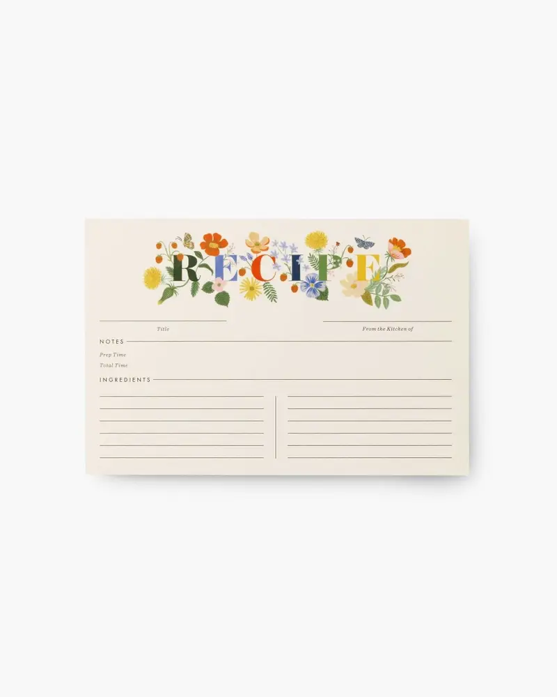 Recipe Cards - Mayfair