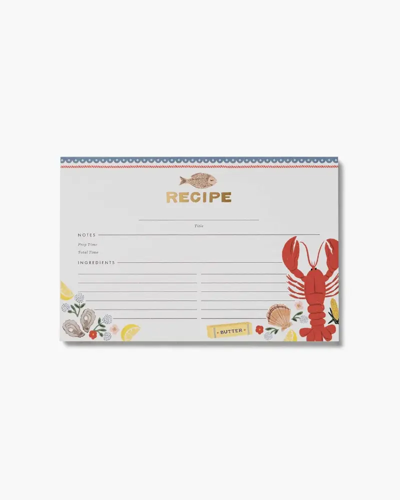 Recipe Cards - Seaside