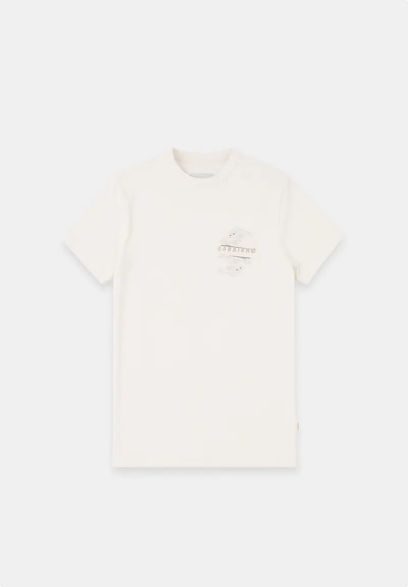 Regular fit t-shirt met embroidery en print
