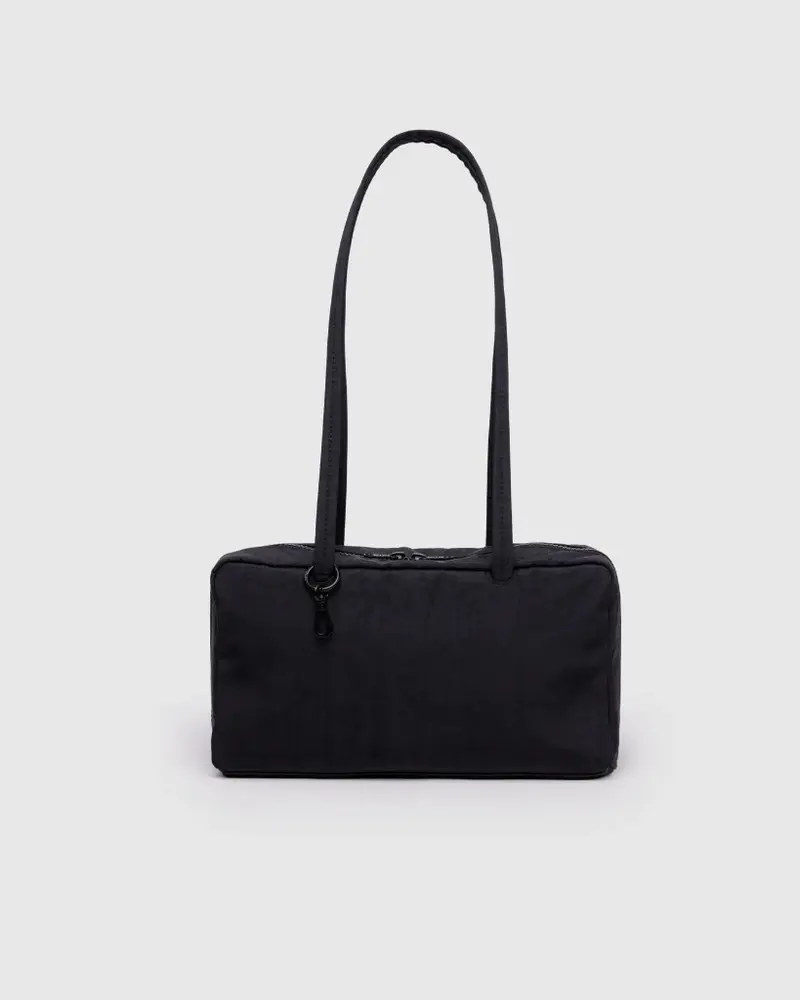 Regular Nylon Bowler Bag - Black