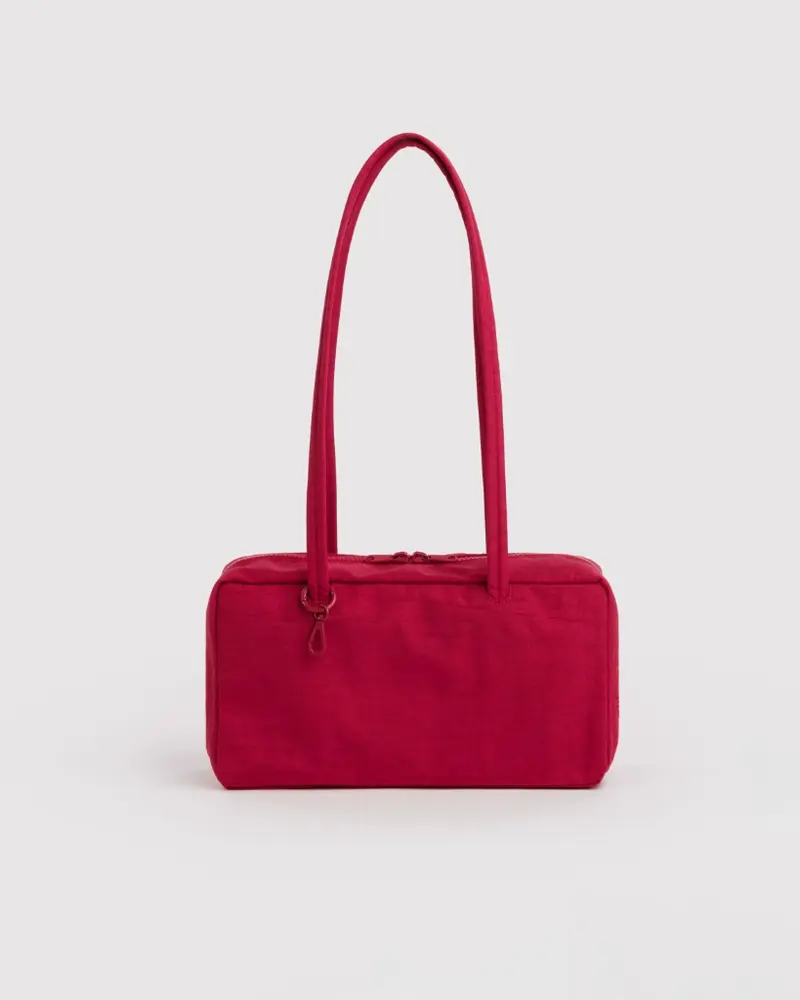 Regular Nylon Bowler Bag - Cherry