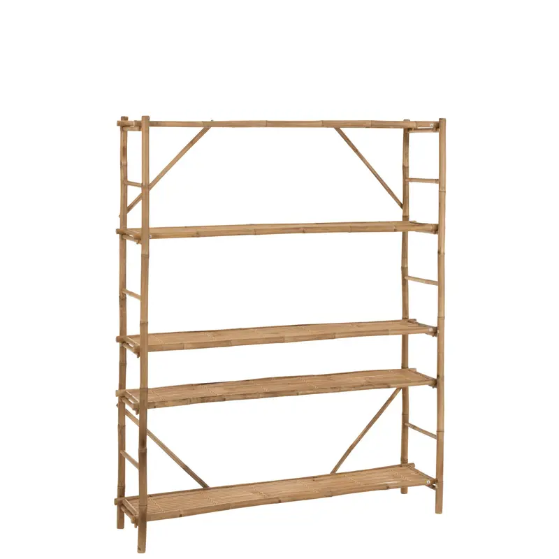 Rek 5 Planken Bamboe Naturel