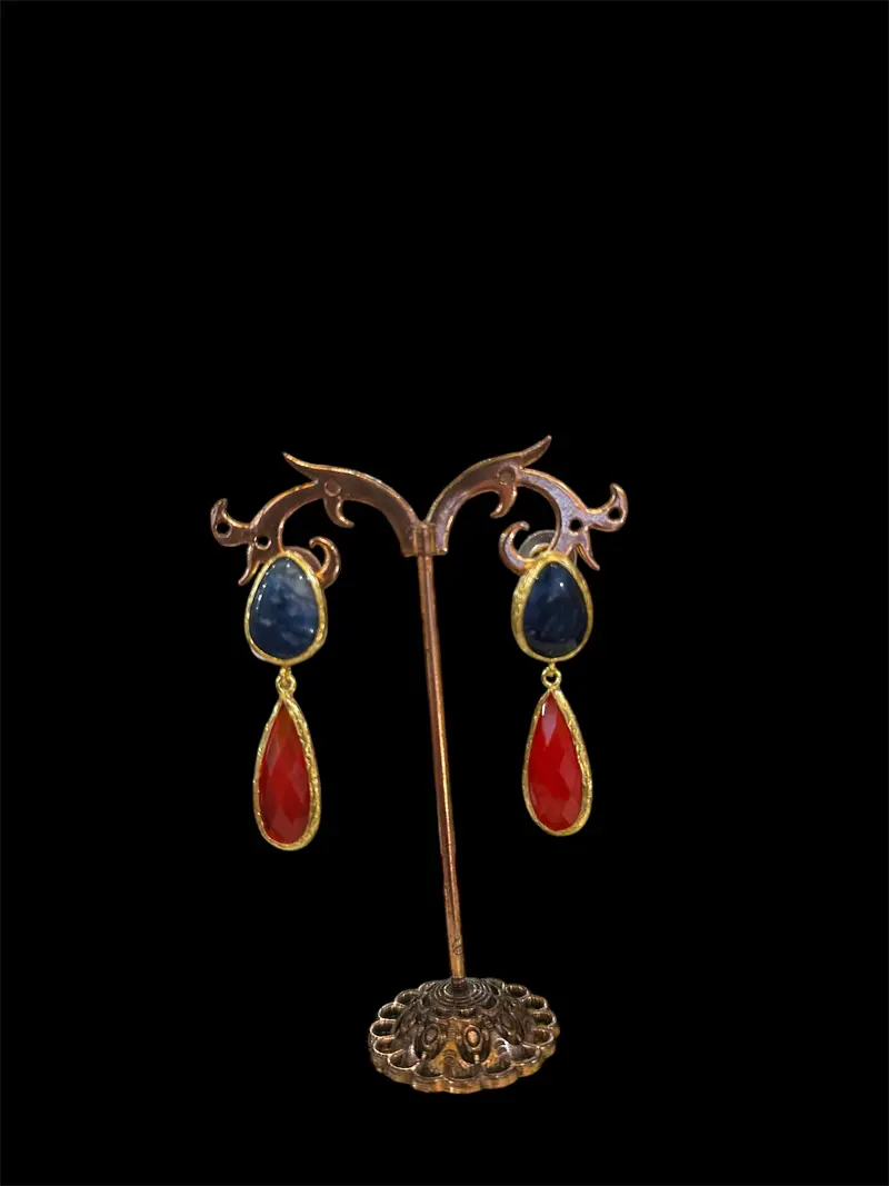 Res blue earings