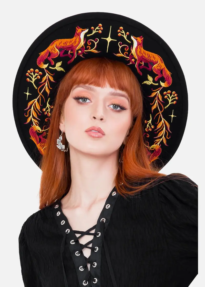 Restyle Embers Fox Hat Black