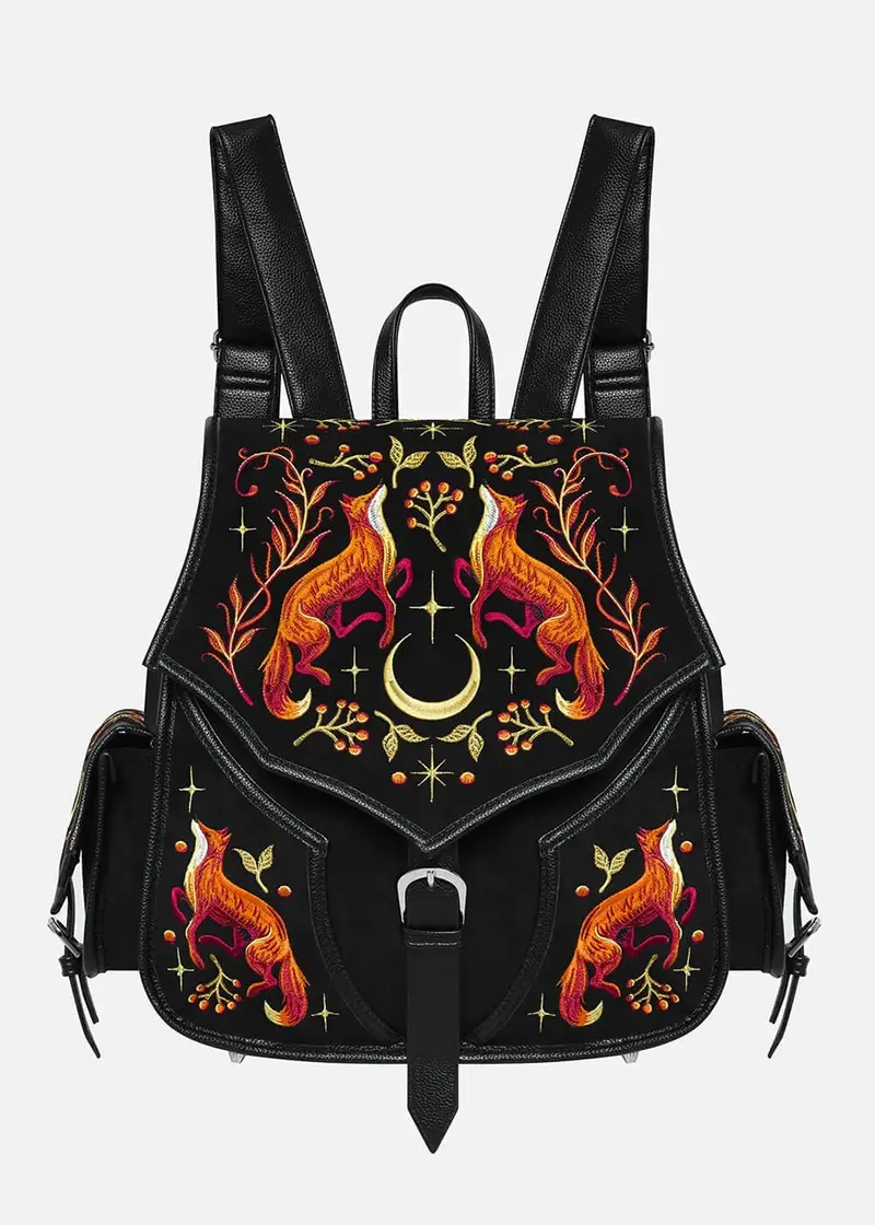 Restyle Mystic Fox Backpack Black