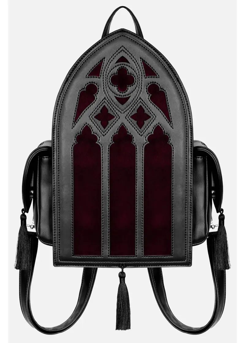 Restyle Rubrum Lux Black Backpack