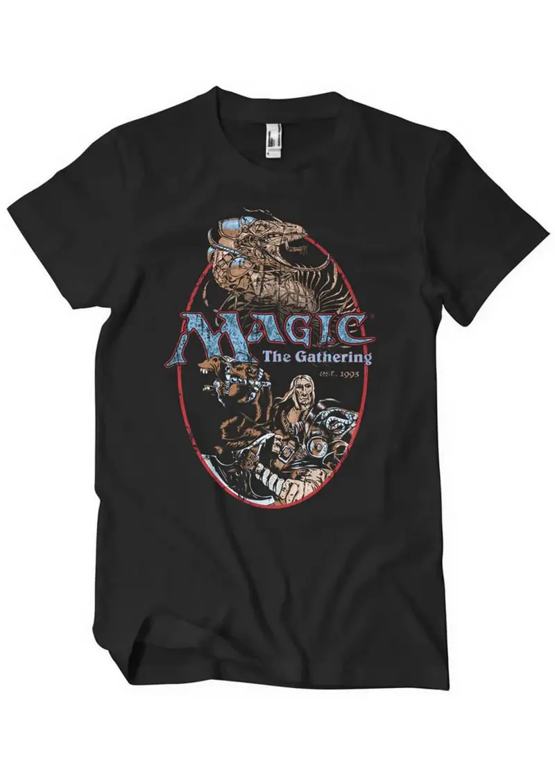 Retro Games Magic The Gathering Black Knight T-Shirt Black