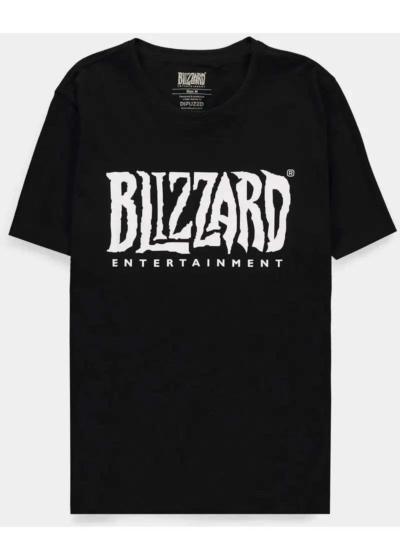 Retro Games Overwatch Blizzard Logo Black T-Shirt