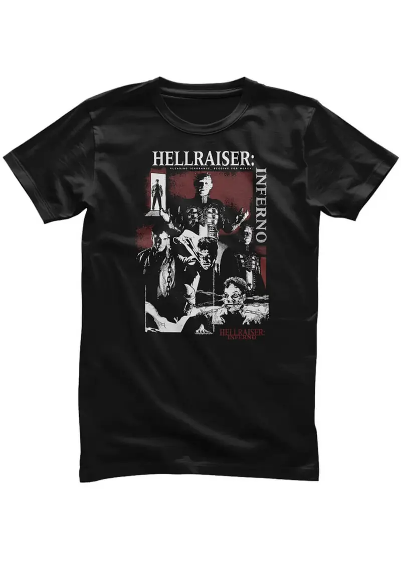 Retro Movies Hellraiser Beg For Mercy T-Shirt Black