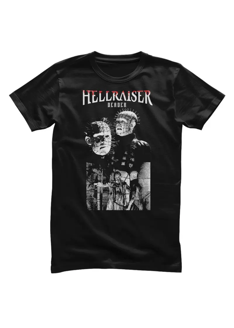 Retro Movies Hellraiser Deader Dark Scene T-Shirt Black
