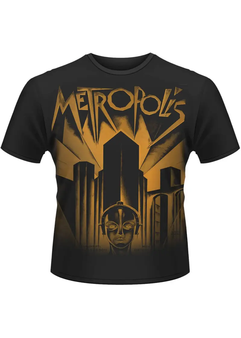 Retro Movies Metropolis T-Shirt Black