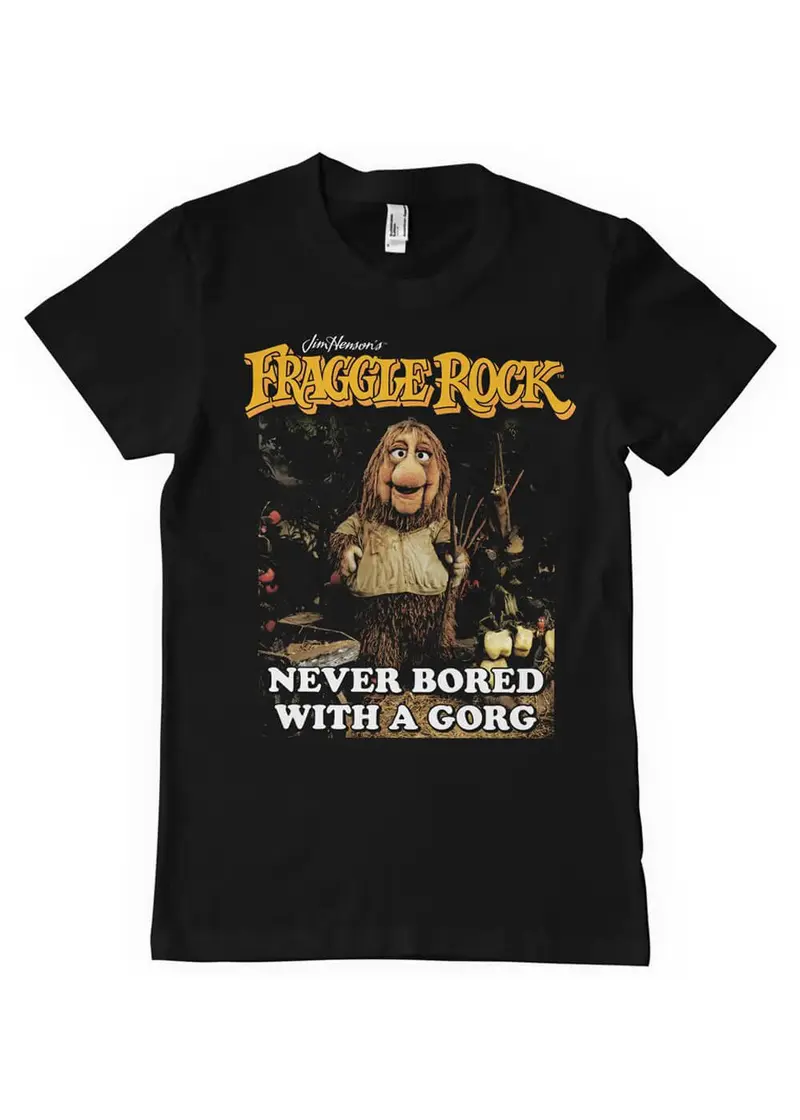 Retro Movies The Fraggles Never Bored With A Gorg T-Shirt Black