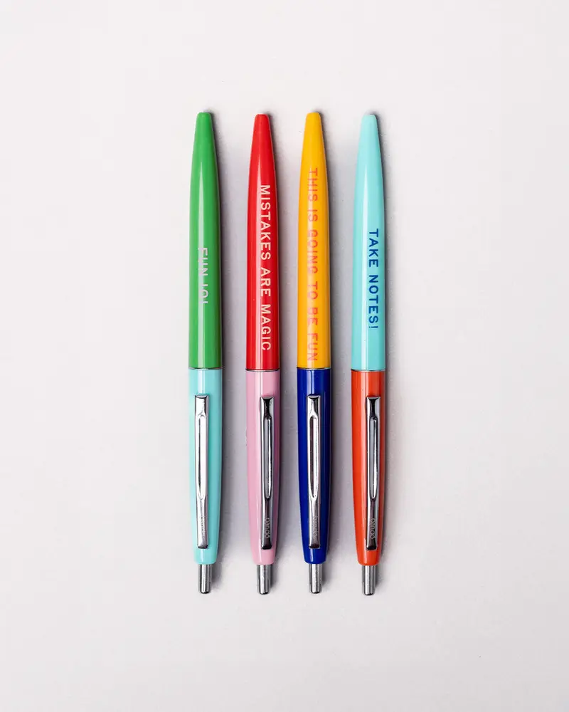 Retro Pen Set - This Is Going To Be Fun