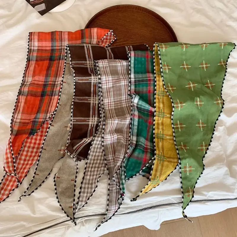 Revesrible Check Pattern Scarf